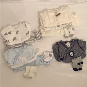 Newborn Baby Outfits - 4 Pack